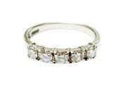 Vintage 5 Diamond Ring
