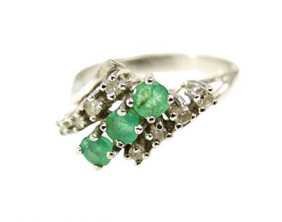 Vintage Emerald and Diamond Ring