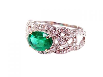 Vintage Emerald and Diamond Ring
