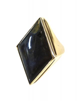 Vintage Labradorite Solitaire Ring