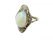 Art Deco Opal Ring