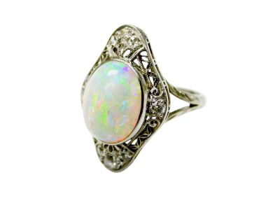 Art Deco Opal Ring