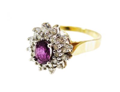 Vintage Ruby and Diamond Ring