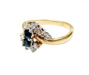 Vintage Sapphire and Diamond Ring
