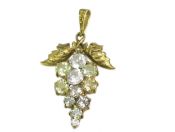 White Sapphire Grape Pendant
