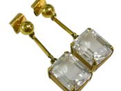 White Topaz Earrings