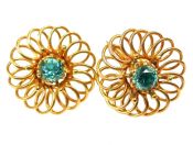 Vintage Zircon Earrings