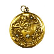 Art Nouveau Gold Filled Locket