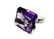 Amethyst Solitaire Ring