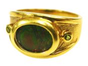 Ammolite Ring