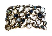 Antique Sapphire and Aquamarine Brooch