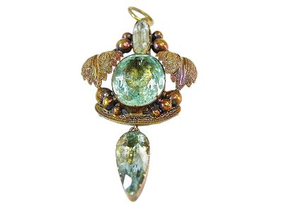 Antique Aquamarine Pendant