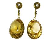 Antique Citrine Earrings