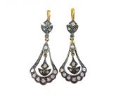 Antique Diamond Drop Earrings
