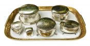Antique Sterling Silver Dresser Boxes