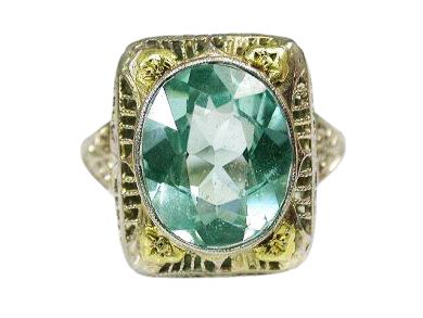 Antique Synthetic Spinel Ring