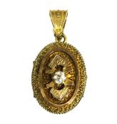 Antique Victorian Gold-Filled Oval Locket