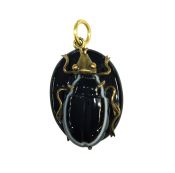 Antique Victorian Mourning Gold-Filled Oval Locket