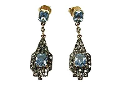 Aquamarine Drop Earrings