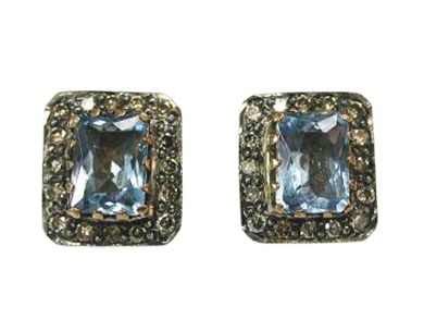 Aquamarine Studs