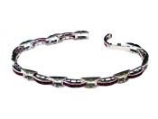 Art Deco Inspired Ruby and Diamond Bracelet