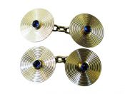 Art Deco Sapphire Cufflinks