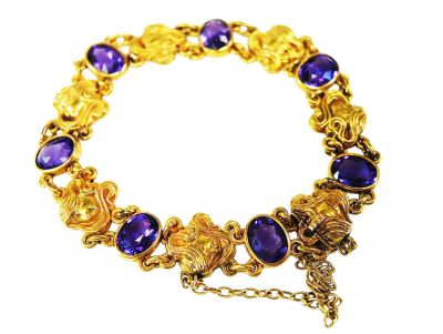 Art Nouveau Amethyst Bracelet