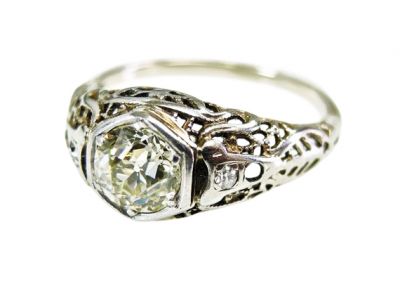 Art Deco Diamond Engagement Ring