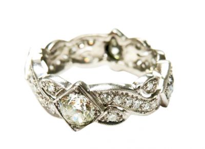 Art Deco Diamond Eternity Band