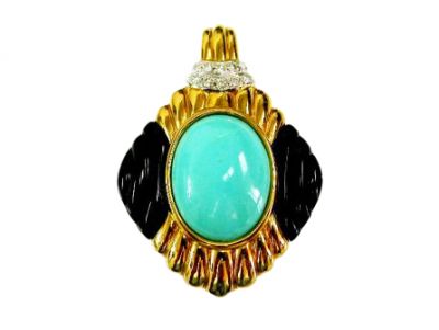 Beni Sung Turquoise Pendant