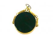 Bloodstone and Carnelian Fob or Pendant
