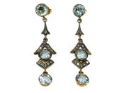 Blue Topaz Earrings