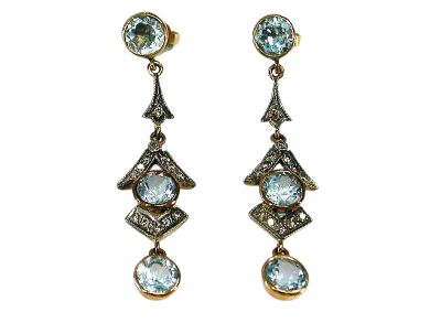 Blue Topaz Earrings