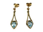 Blue Topaz Earrings