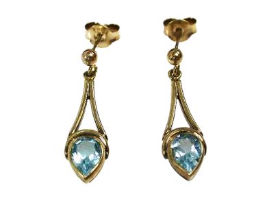 Blue Topaz Earrings