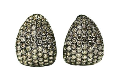 Diamond Earrings, Brown