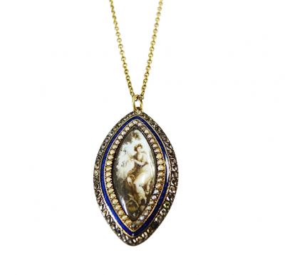 Georgian Memorium Locket Pendant
