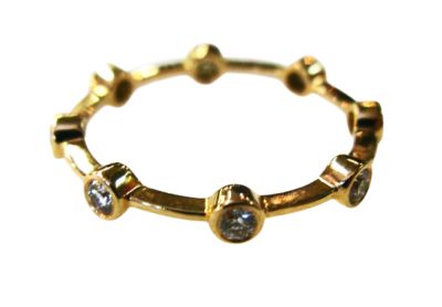 Diamond Rose Gold Band