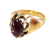 Cabochon Garnet Ring