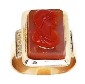 Carved Carnelian Cameo
