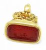 Carnelian Intaglio Fob Pendant