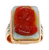 Carved Carnelian Ring
