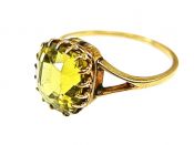Vintage Chrysoberyl Solitaire Ring