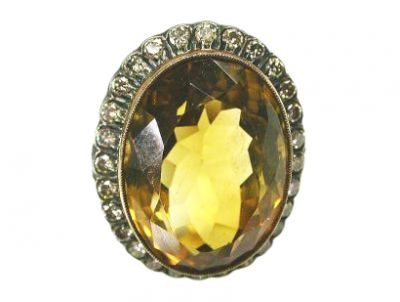 Citrine Cocktail Ring