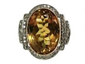 Citrine Cocktail Ring
