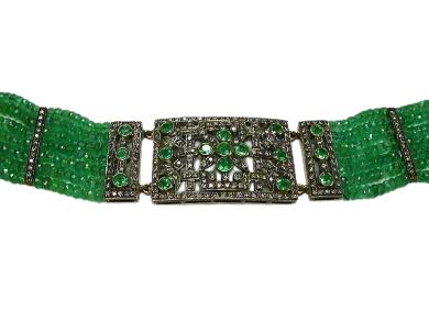 Custom Made Emerald Choker