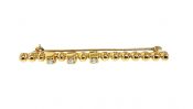 Diamond Bar Brooch