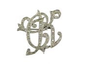 Diamond CK Brooch