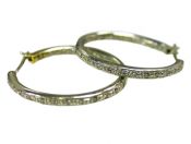 Diamond Hoop Earrings