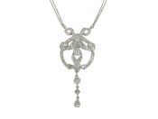 Vintage Diamond Pendant Necklace